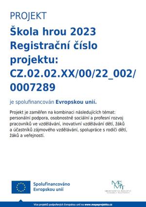 Škola hrou 2023